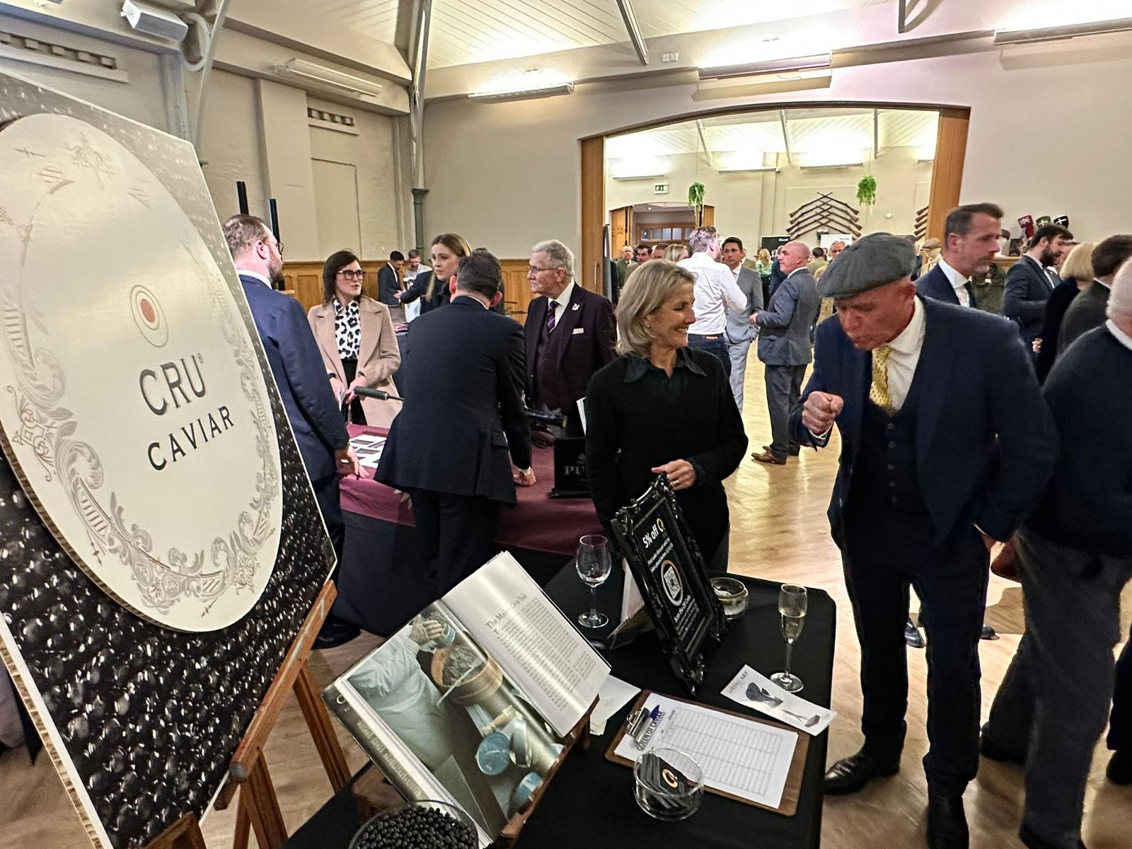 Carol at a caviar event