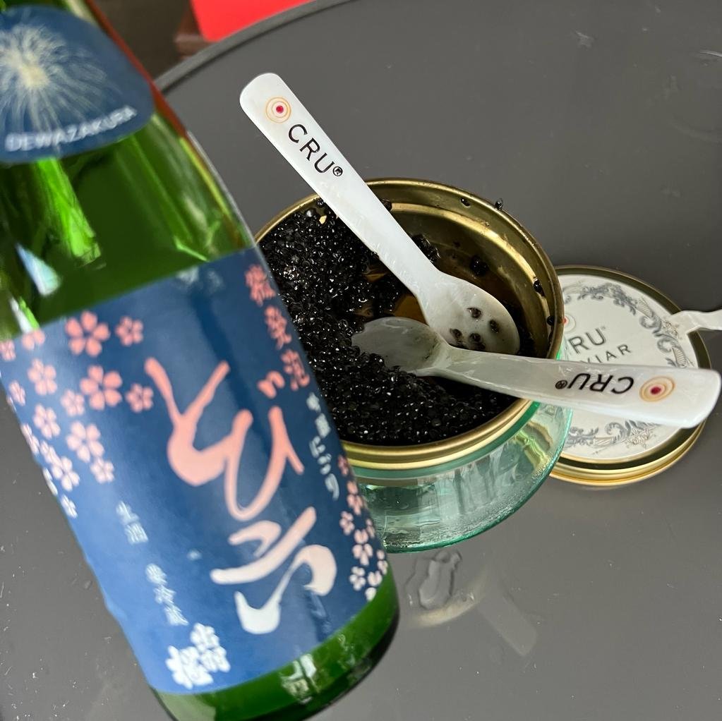 Caviar and Sake at the Glass of Bubbly Awards