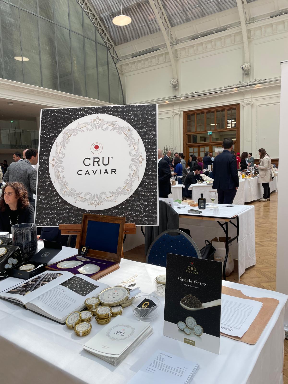 Caviar display at a grand venue